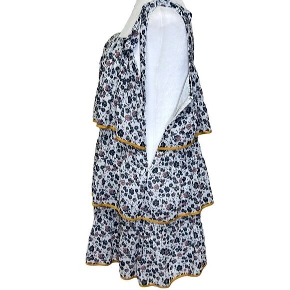 Tularosa - “Gloria” Tiered Flounce Dress in “Malibu Floral” - Size L, Multi - Picture 10 of 16